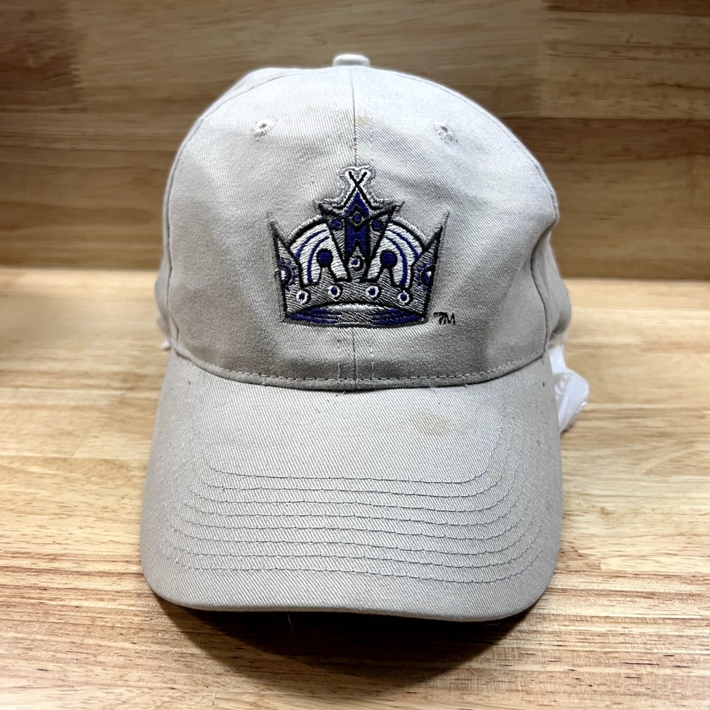 NHL Los Angeles‎ Kings Hat Cap Strap BAck Beige Unstructured Dad Hat Embroidered
